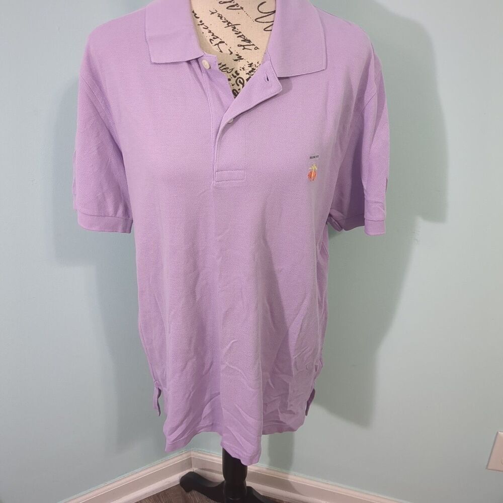 Brooks Brothers Purple Polo Trad Ivy League Style Shirt Men’s slim fit large